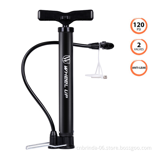 Portable Bike Pump Bicycle Tire Pump Mini Floor Lightweight Presta Schrader Universal Bike Tyre Inflator Pump 120 PSI